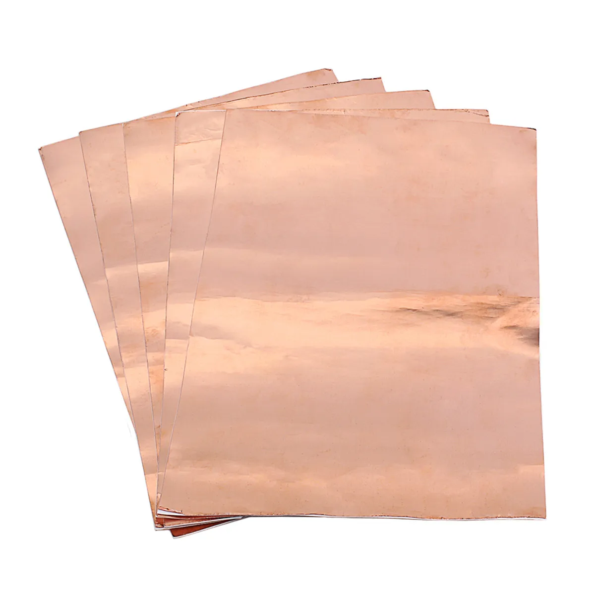 Soldering Paper 5Pcs Copper Foil Sheets Pure Conductive Paper Adhesive Flexible for ...