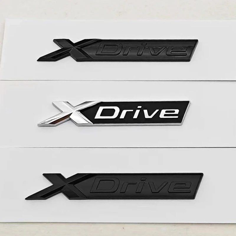 New 3D ABS Car Stying Logo XDrive X Drive Badge Sticker Rear Trunk Fender Side Emblem Auto Decoration Accessories