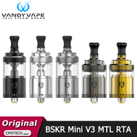 Original Vandy Vape BERSERKER Mini V3 MTL Tank 2ML 4ML BSKR Mini V3 MTL RTA Fit Fused Clapton Coil Electronic Cigarette Atomizer