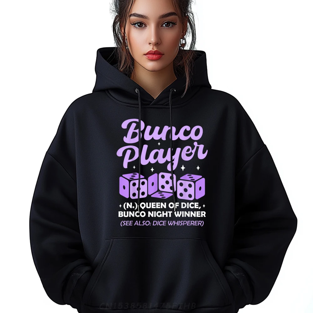 

Bunco Definition Game Night Dice Casual Sweatshrt Gift Idea Autumn Hoodies Classic Hoodies Long Sleeve Hip Hop Round Neck