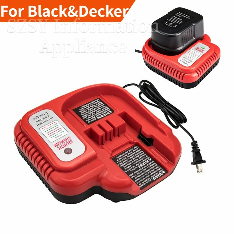 Battery Charger Replacement For Black&Decker 9.6V/12V/14.4V/18V Ni-CD Ni-MH Battery Charger Multi-Volt Fast Battery Charger