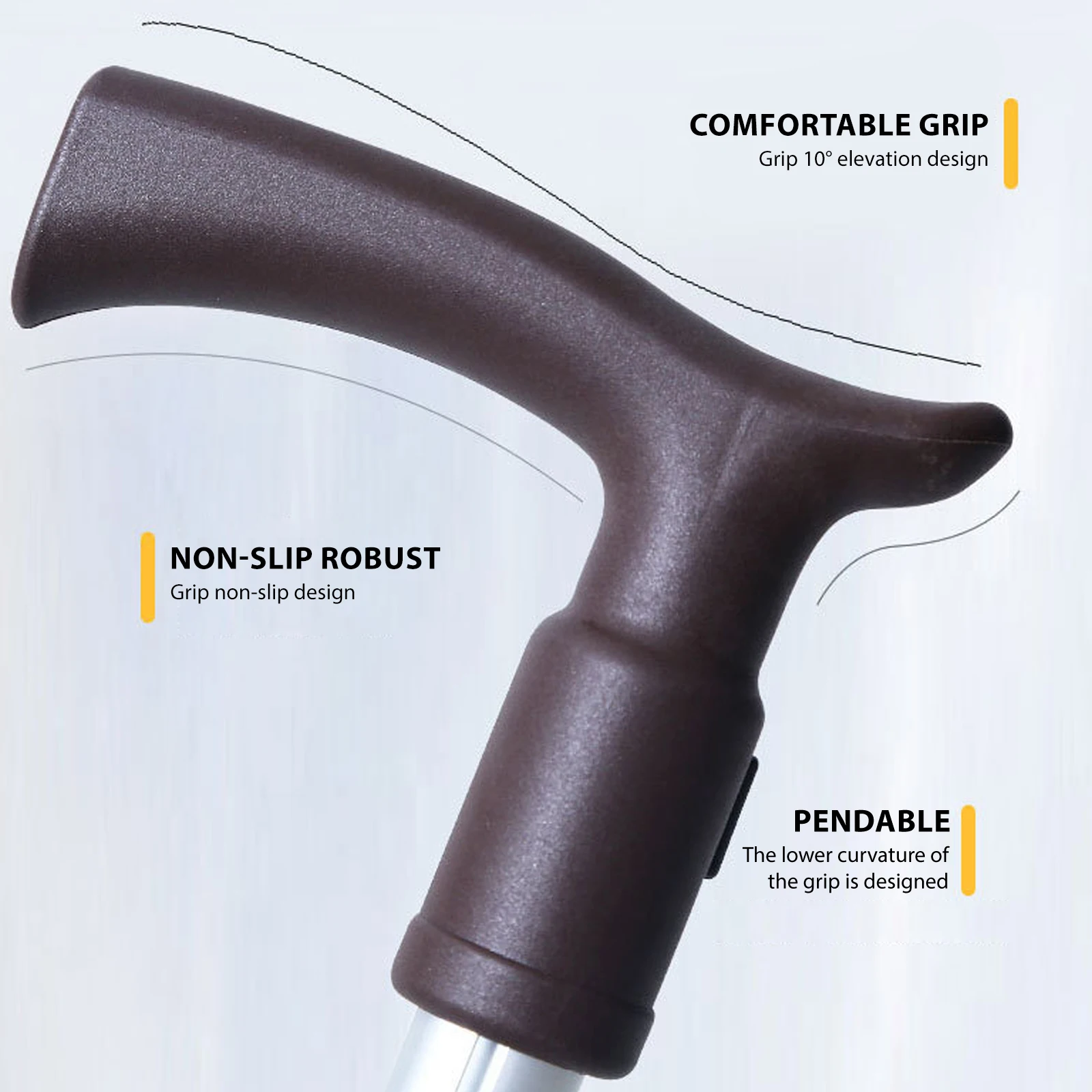 Bastone da passeggio 2in1 con sedile Sgabello pieghevole in canna per anziani Aiuto per la mobilità portatile con sedia a bastone da passeggio con apertura/chiusa a un pulsante