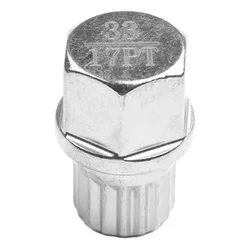 1PCS For BMW Anti-theft Lug Nut Wheel Lock 1pc 20x28mm 33/17PT Maximum 120Nm Removal Tool Silver Tone Car Accessories