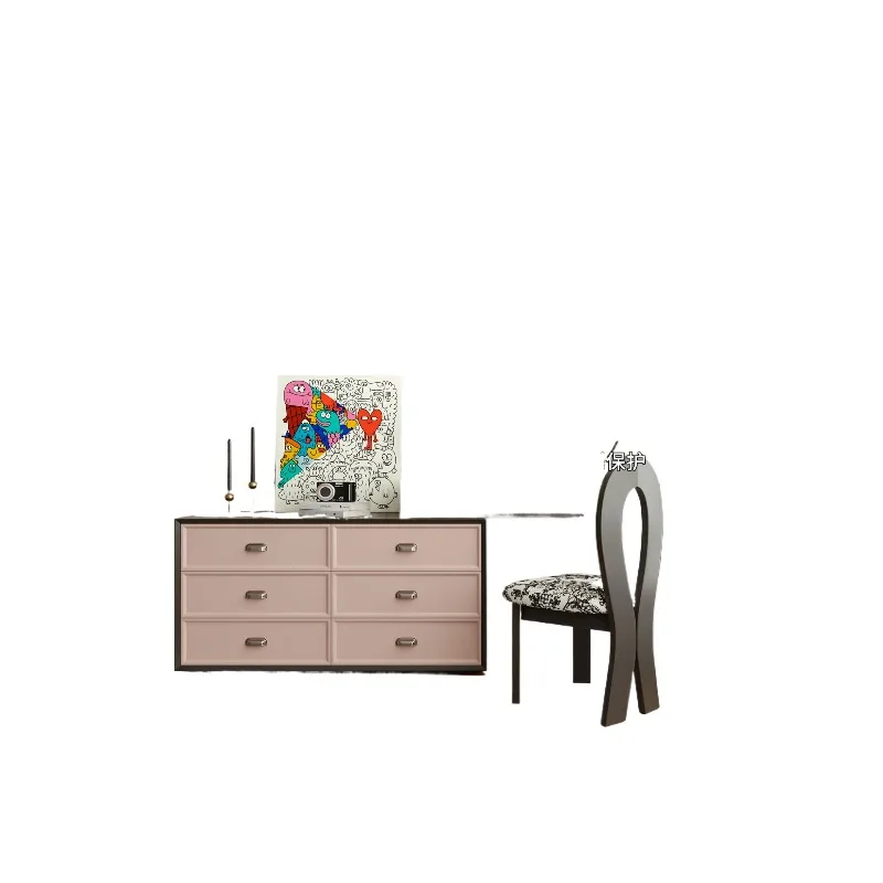 Vintage-style vanity table, dressing table, dressing table, chest of drawers, corner dressing  dopamine bedroom storage