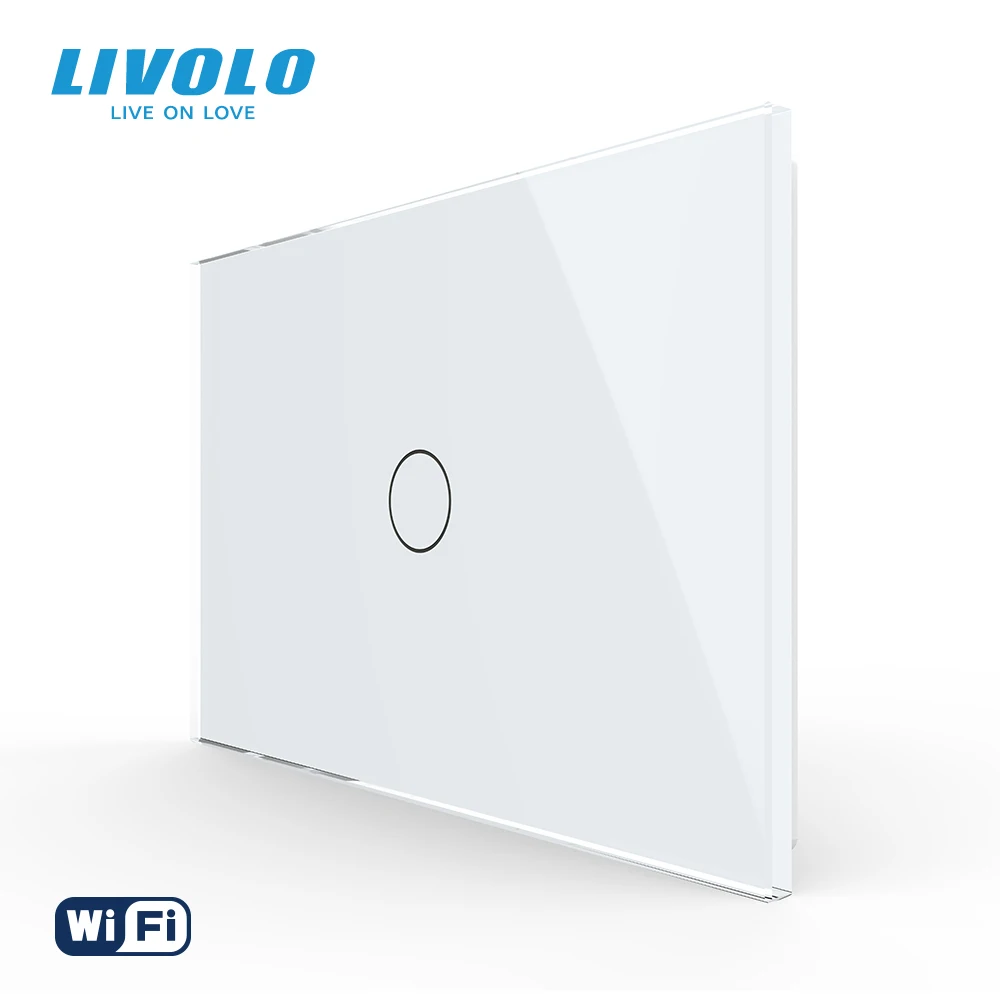 Livolo US Standard Smart Switch Wifi ,Wireless Intelligent Control Touch Light Switch ,1 Gang 1 Way for Google Home,Aleax
