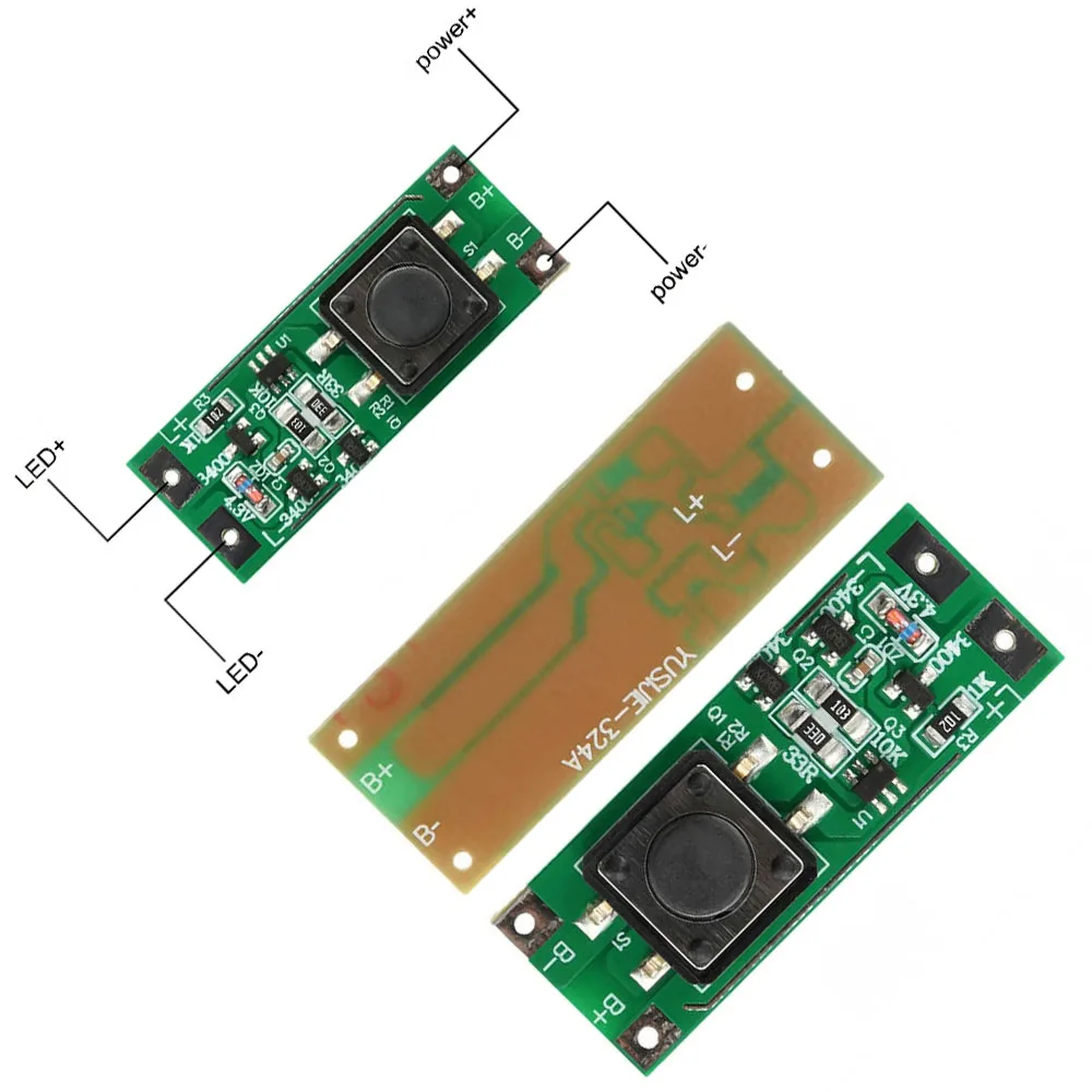 

3-12V Blinking Module Driver Board Car Light LED Lighting Control Board Driver Board on/off Switch High Light/Bright/Blinking