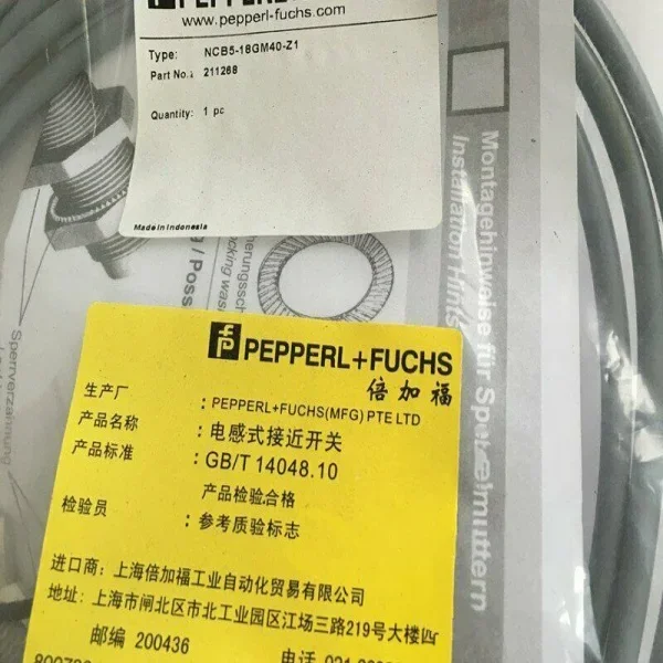 

2026 New Ncb5-18gm40-z1 Proximity Switch for Brand New Original Spot Plc