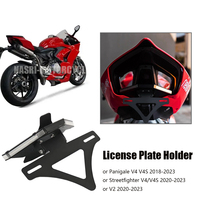 For Ducati Panigale V4 V4S Streetfighte V4 V2 Motorcycle License Plate Holder Tail Tidy LED Lights Tailstock Frame Bracket