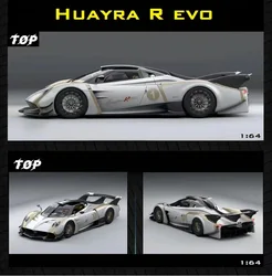 **Pre-order **TOP 1:64 Huayra R EVO White No.1 Limited999  Diecast Model Car