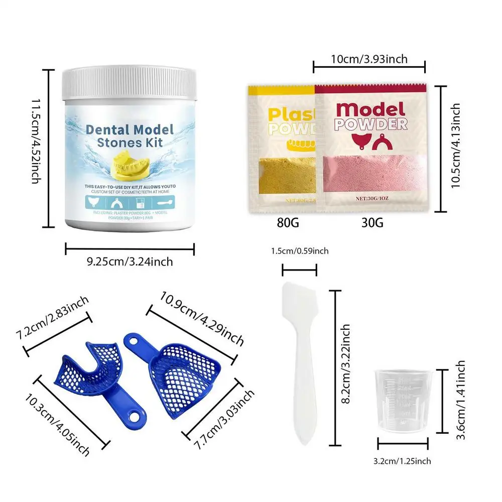 Zahnmodellierungs-Set Gips-Zahnformpulver Modellierwerkzeug für Zahnverzierung für Männer Frauen Studenten Kinder Klassenzimmer-Demonstration – Detail 20