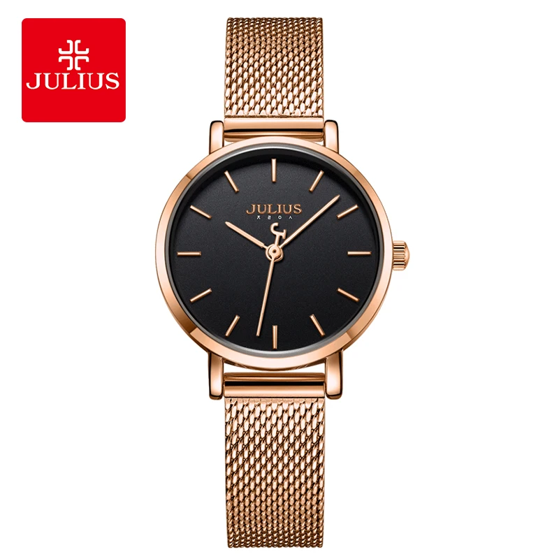 Julius Watch Female Simple Fashionable Trendy Waterproof Pointer style Quartz Women's Watch Gifts for Woman 1164