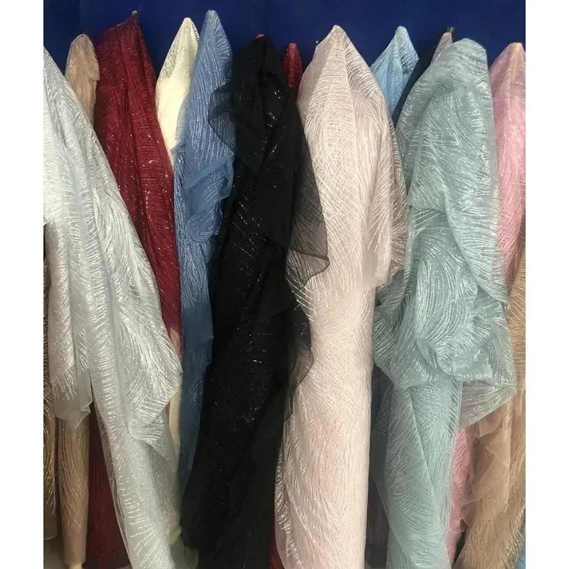 Three Color Optional New Fashion Bead Sequins Lace Embroidery Fabric Handmade Clothing Wedding  Children's Clothing Accessories