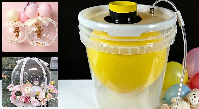 Balloon inflator filling packaging machine