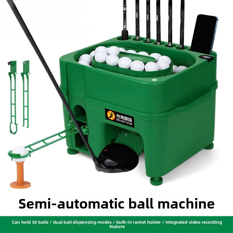 Newly upgraded semi-automatic tee machine Indoor golf club holder Multifunctional tee box tee machine