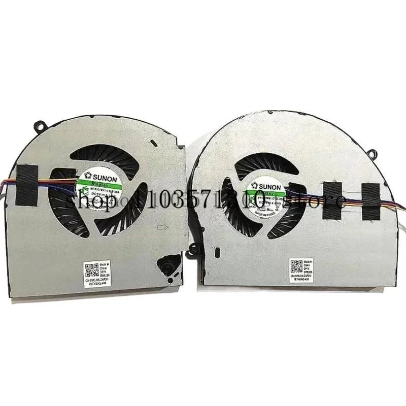 

M N New CPU GPU Cooler Fan For Dell Alienware 17 R4 R5 P31E laptop Cooling Pad 0FRPY8 0FJ5DK 0TGV49 MG75090V1-C060-S9A C070 C180