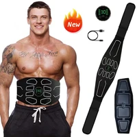 Nuevo cinturón Estimulador muscular USB, cinturones de entrenamiento ABS EMS, masajeador de entrenamiento de cintura Abdominal y vientre, equipo eléctrico de gimnasio en casa
