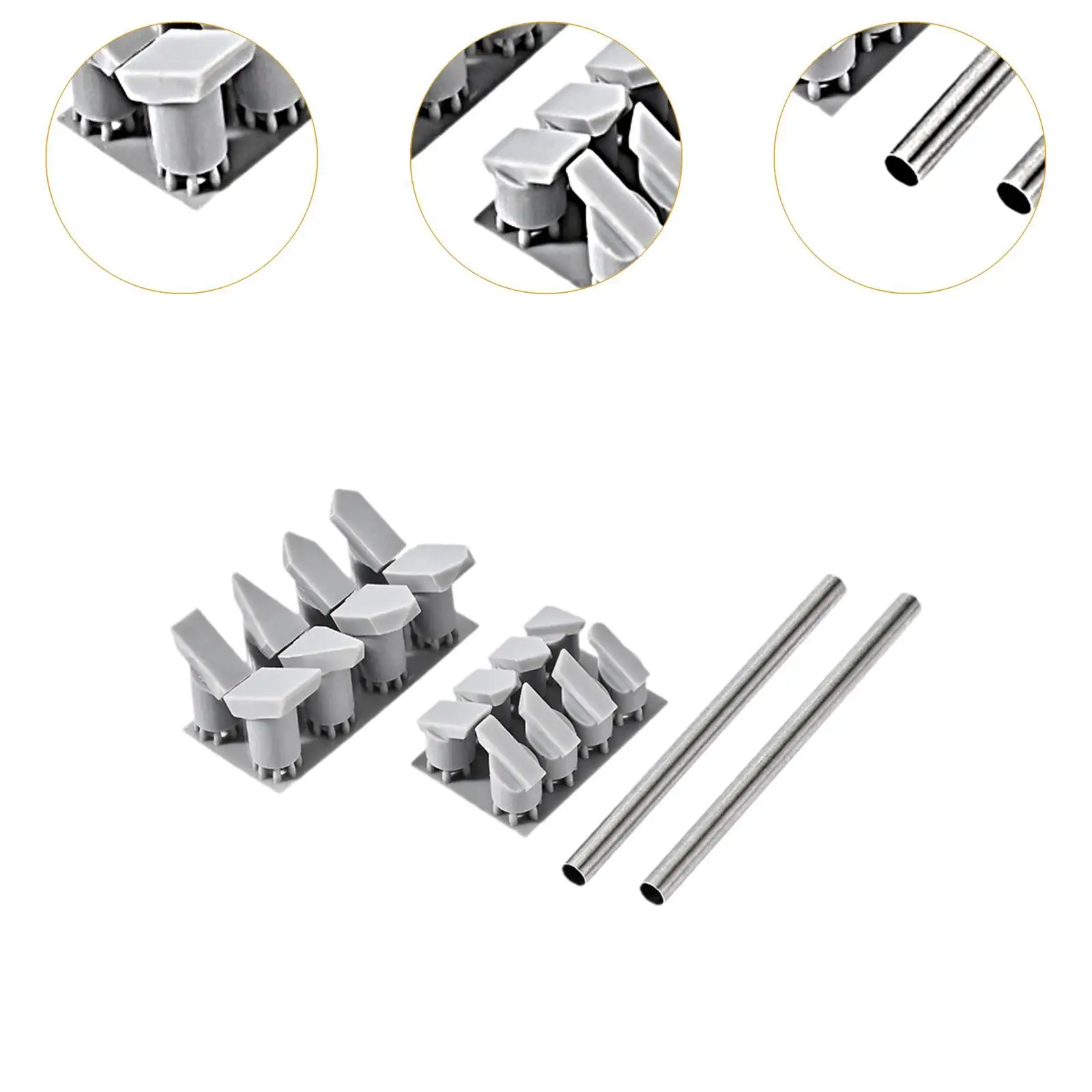 Chanfrado estreito lixar cabeça modelo Tool Kit, Hobby Construção Craft Set, fixação de montagem, DIY Acessórios, 2 em 1