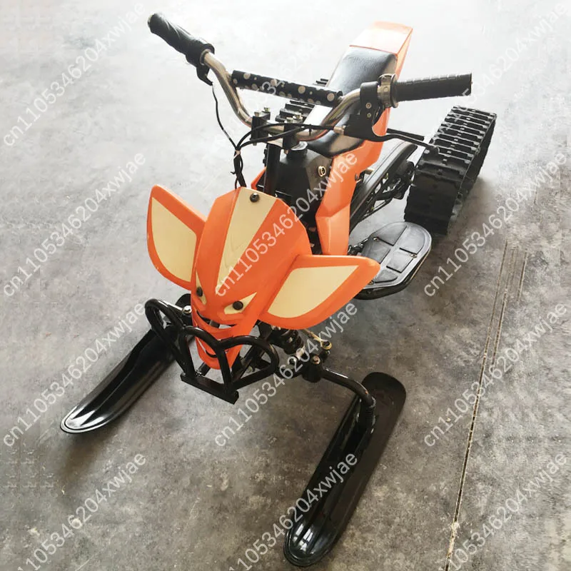 Electric Snowmobile for Adults Children Tracked Ski Sled Snow Field All Terrain Vehicle Equipment
