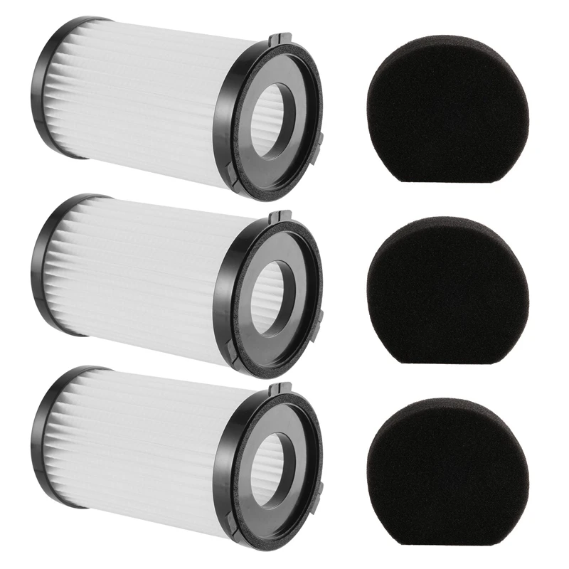 3 PCS Hepa Filter for MooSoo D600 D601 Cecotec Thunderbrush 520 Corded Vacuum Cleaner Filter Hepa Elements