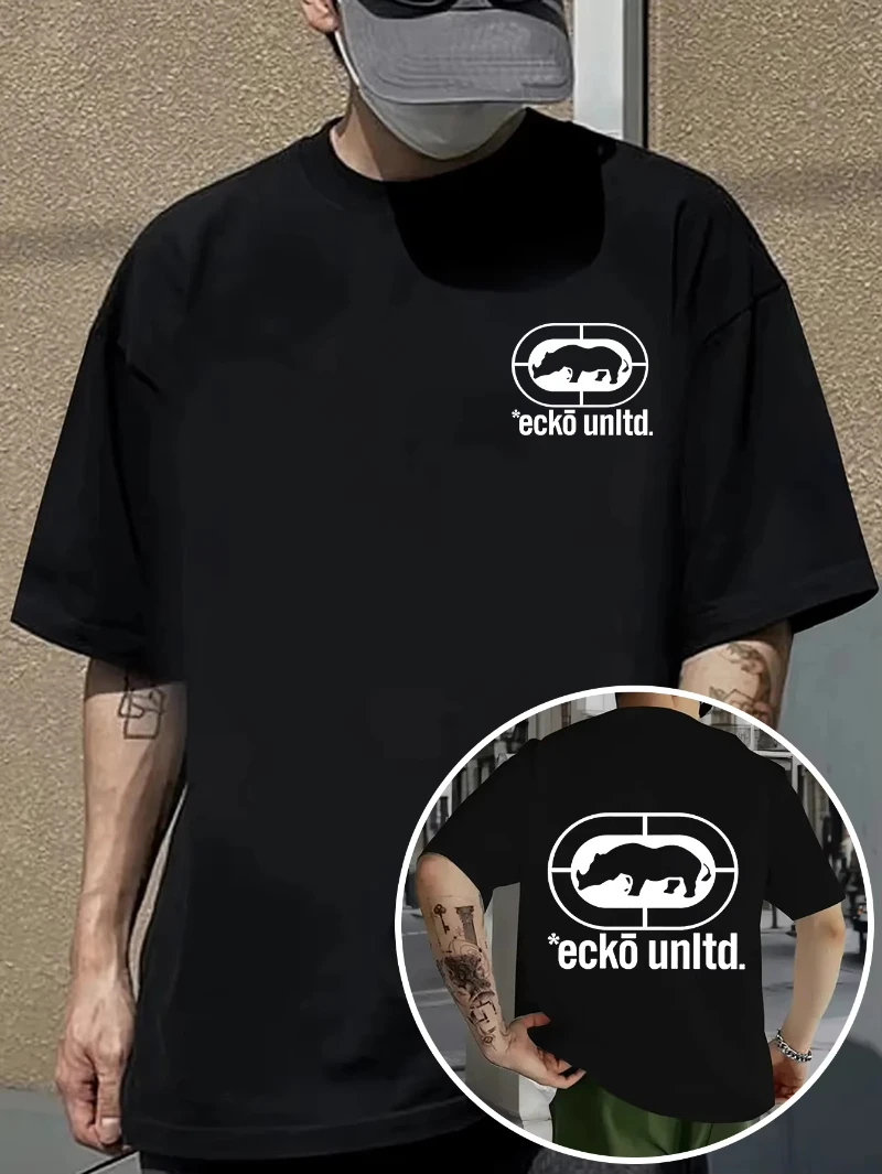 

Ecko Unitd Men's T-Shirt Leisure Fashion Short Sleeve Cotton Tees High Quality Luxury Brand T-shirt Summer Streetwear Tops
