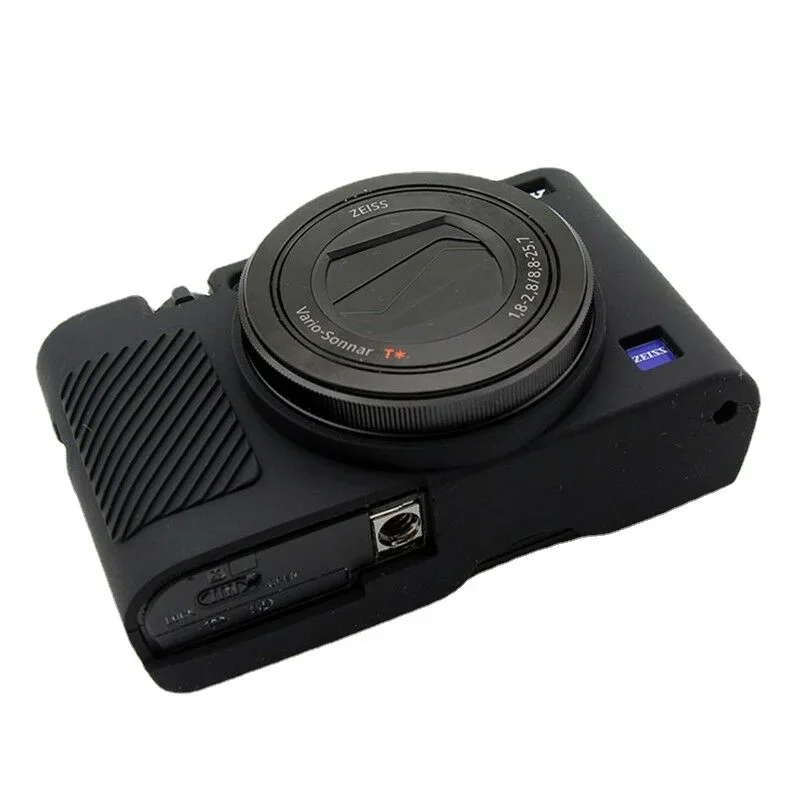 Protective Silicone camera bag, For Sony RX100III IV/ V/ VI / VII , Soft Case Rubber Body Cover Bag Skin + free tempered film