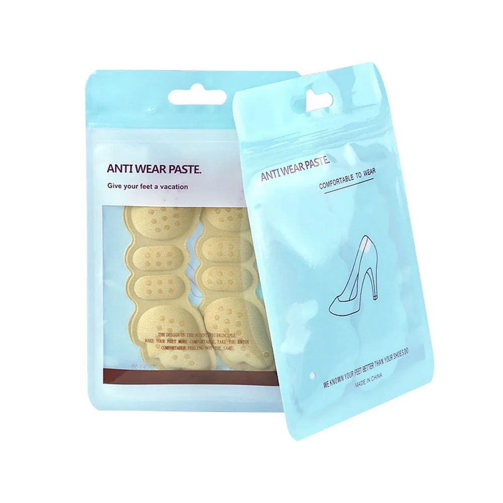 

4 Pairs High Quality Soft Sponge Heel Grips Pads Anti Slip Cushion for Women Protecting Heels Walking Shoe Tools
