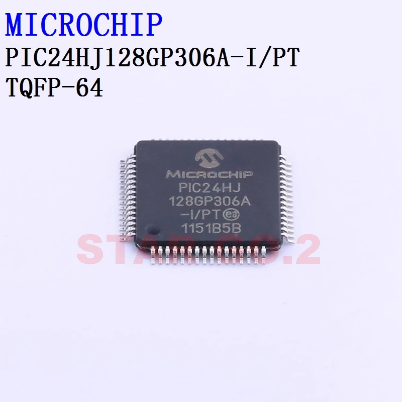 

1PCSx PIC24HJ128GP306A-I/PT TQFP-64 MICROCHIP Microcontroller