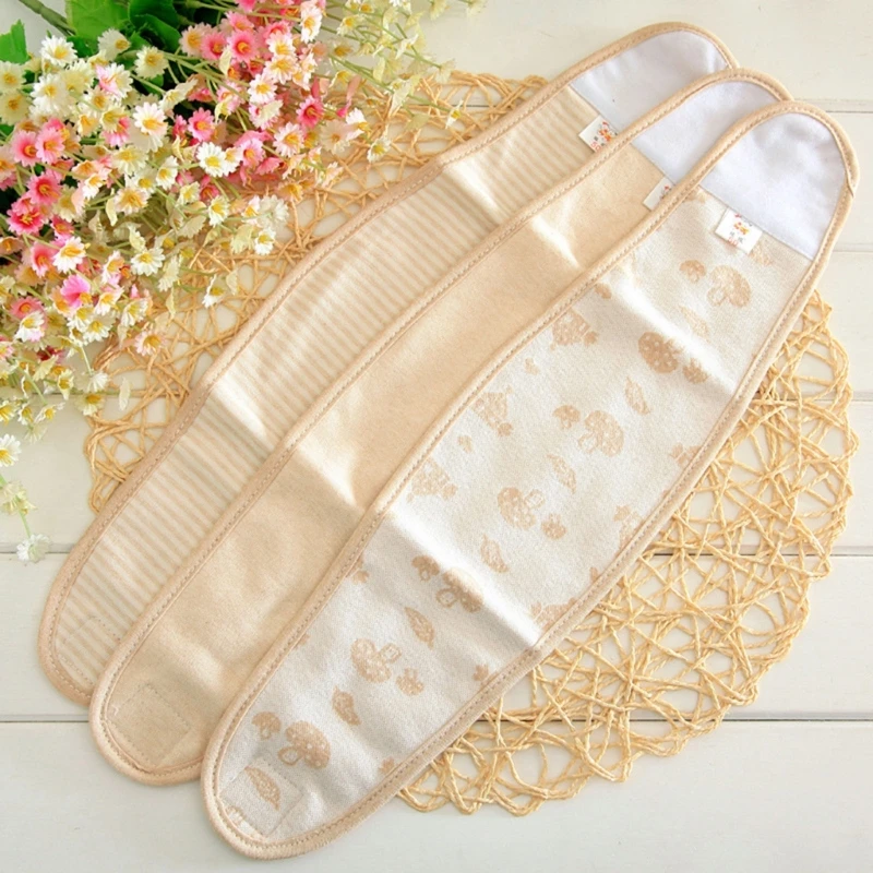 Baby Umbilical Cord Belt Colored Cotton Infant Belly Binder Gender Neutral Adjust Belly Protector Band for Newborn 0-12M