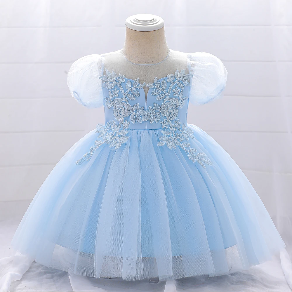 Newborn White Baptism Dress For Girls 1st Birthday Party Dresses Lace Toddler Summer Clothes Kids Girl Princess Wedding Dress