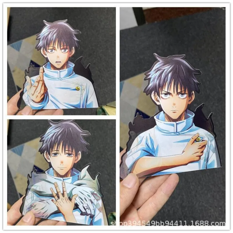 Jujutsu Kaisen Satoru Gojo Nanami Kento Inumaki Toge 3d Sticker Anime Peripheral Cute Cartoon Car Gradient Sticker Kawaii Cool