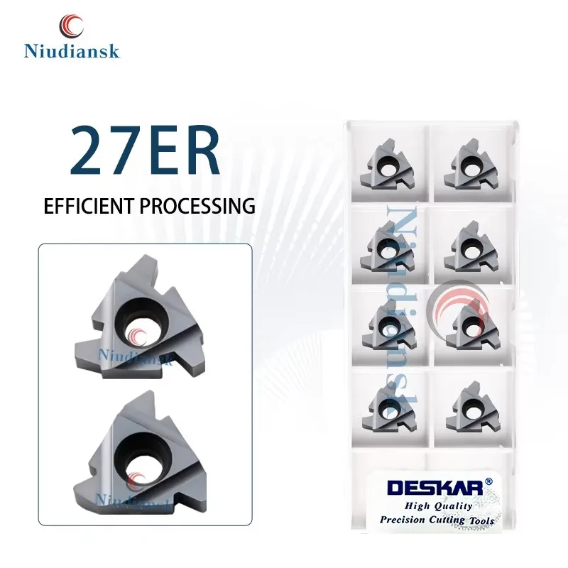 27ER 8.0ISO LDA 27ER 8TR LDA Numerical Control Lathe Thread Turning Tool Threaded Blade Cutting Tool 27ER Series Thread Inserts