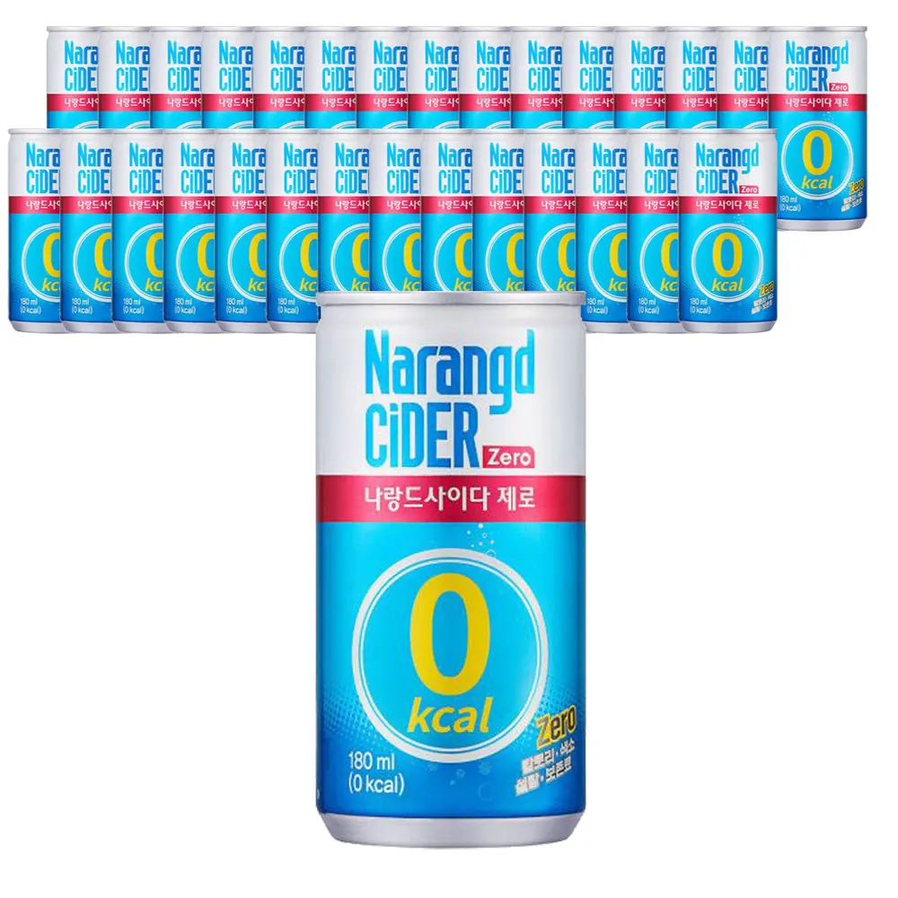 Narangd Cider 180 ml X 30 latas Bebida carbonatada cero calorías