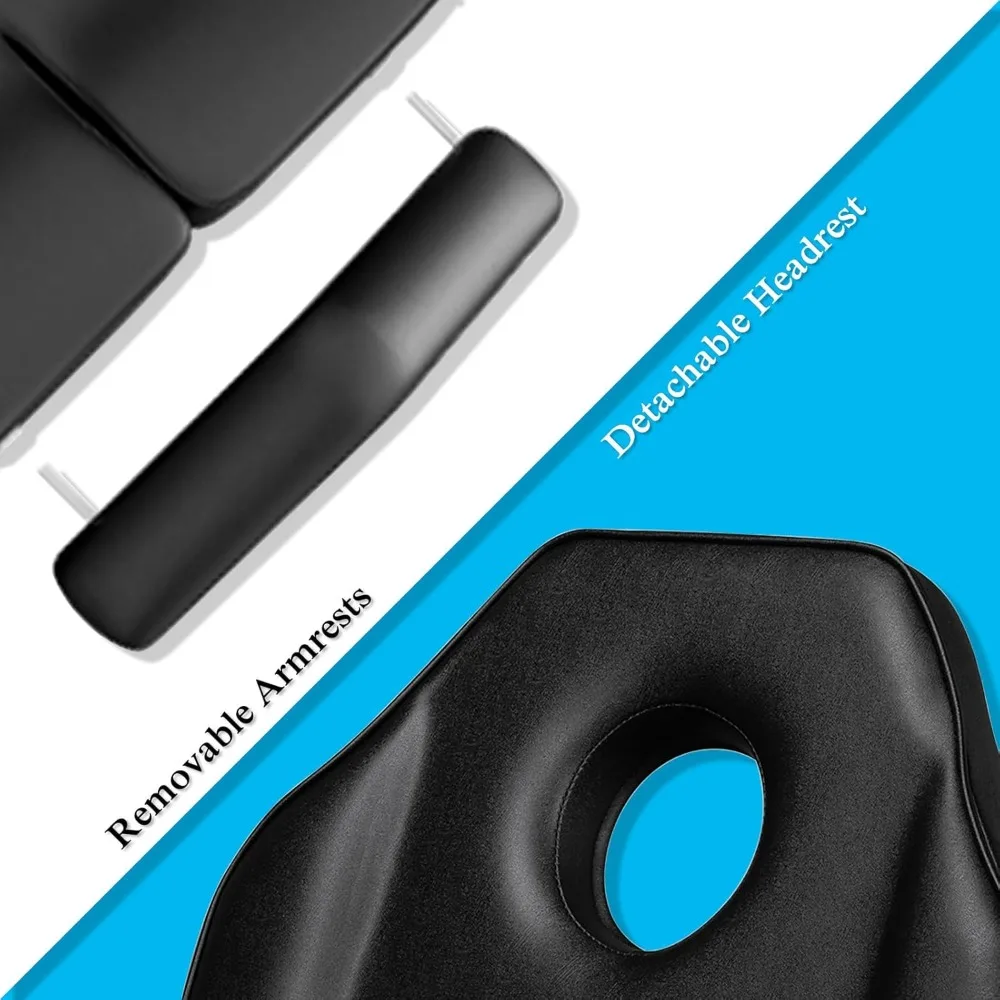 كرسي وشم محمول، طاولة تدليك قابلة للطي، سرير للوجه، كرسي سبا احترافي مع حقيبة حمل، سرير تجميل قابل للتعديل f #6