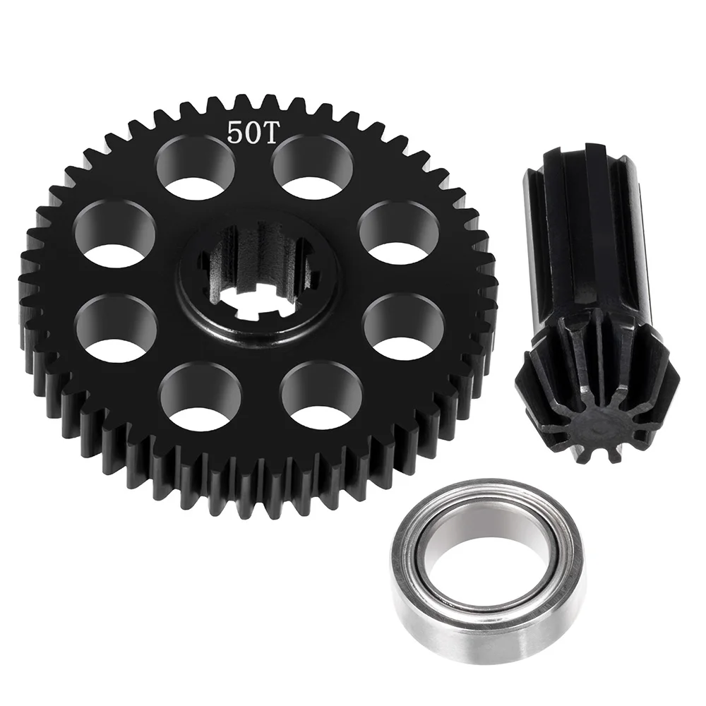 TRINOOD Steel 50T Gear Assembly Differential Drive Gear for MJX Hyper Go 1/14 14210 14302 1/16 16207 16208 H16 H16PL H16DR Parts