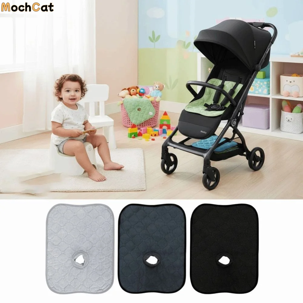 

Влагопоглощающая подушка для сиденья детской коляски, грязеотталкивающая, с противоскользящим покрытием, удобная накладка для колясок, защита от грязи, для всей семьи