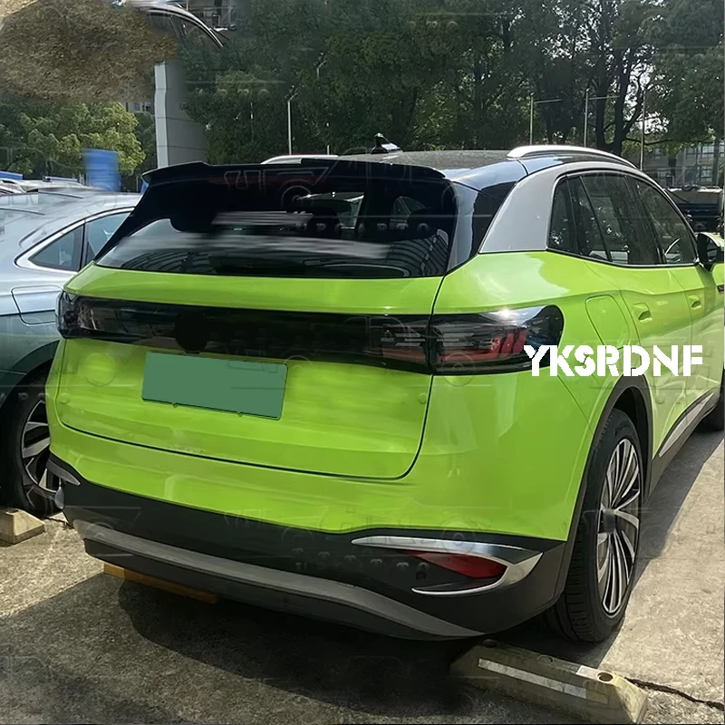 ABS Material Rear Roof Spoiler Wings for Volkswagen VW Volkswagen ID.4 2020 2021-2023+ Car Styling ABS Carbon Look Rear Spoiler