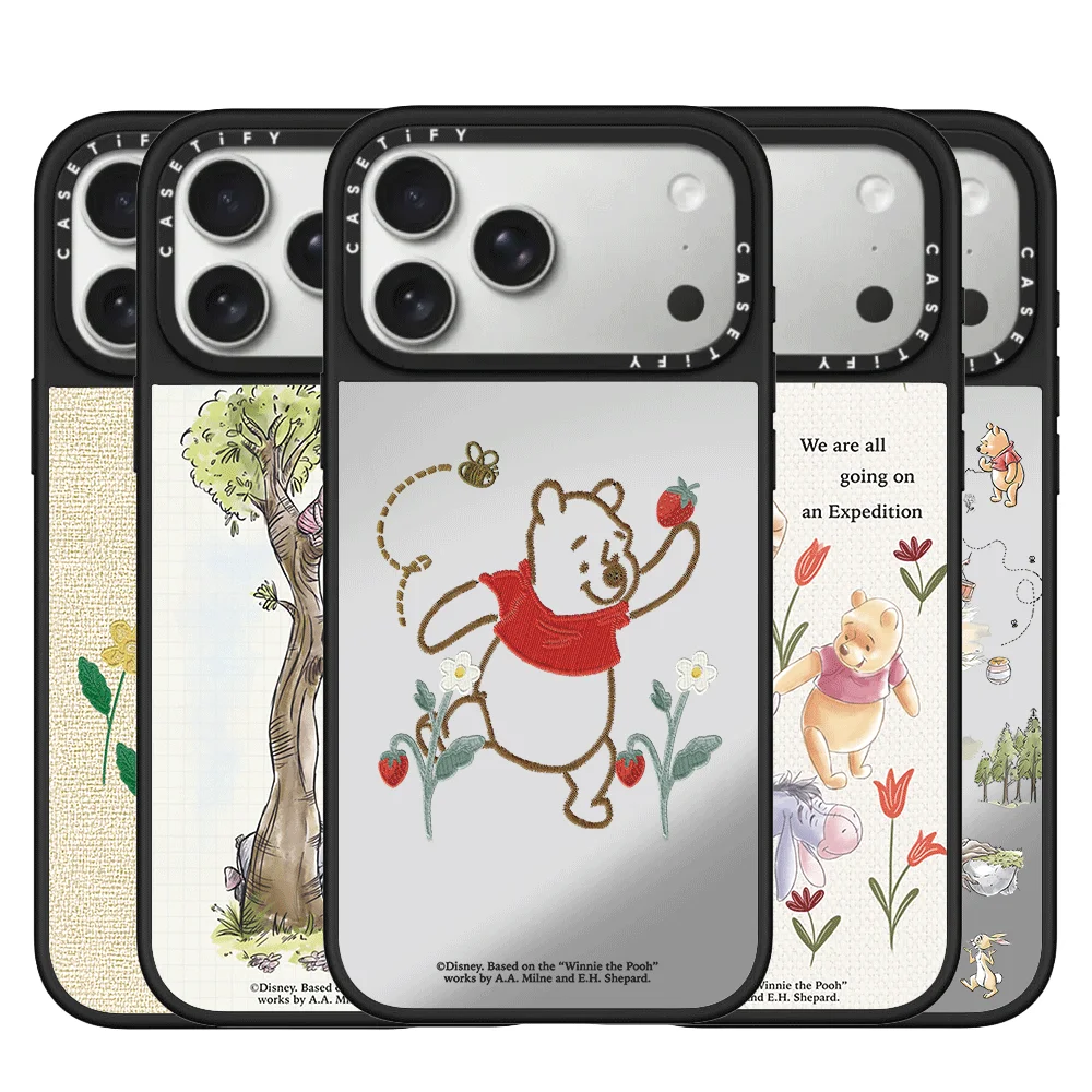 Funda CASETiFY en colaboración con Disney de la serie Winnie the Pooh, diseño de dibujos animados, para iPhone 17 16 15 14 13 Pro Max, cubierta magnética protectora