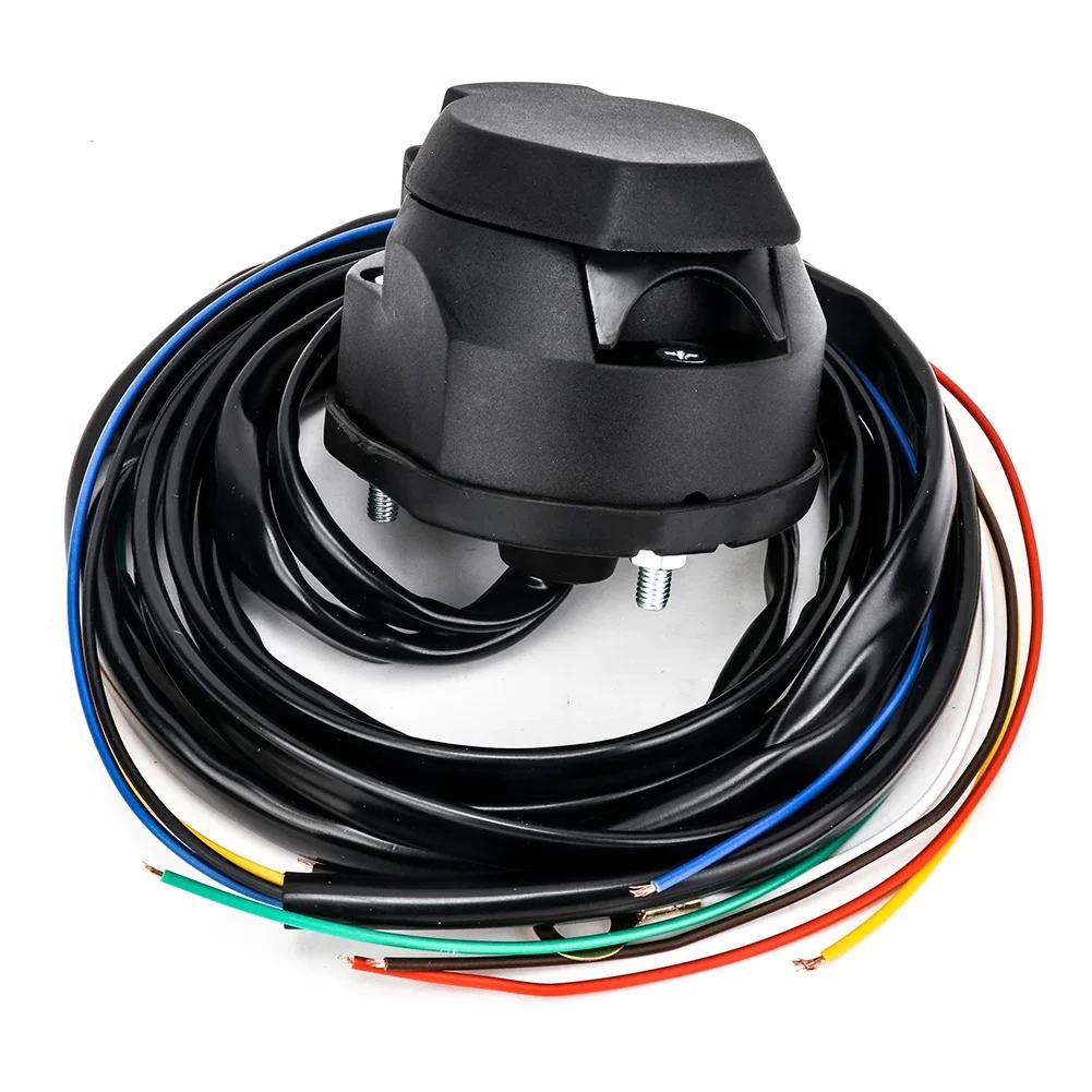 For Car Trailer TIROL 1.5M 7 Pin Trailer Socket Wiring Cable Connector Replacement