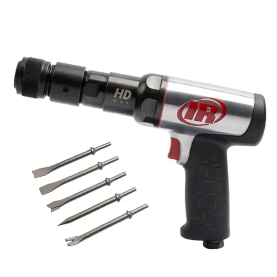 

135MAXK Vibration Reduced Quick-Change Air Hammer 5-Piece Chisel Set 2 600 BPM 3" Stroke Round Shank