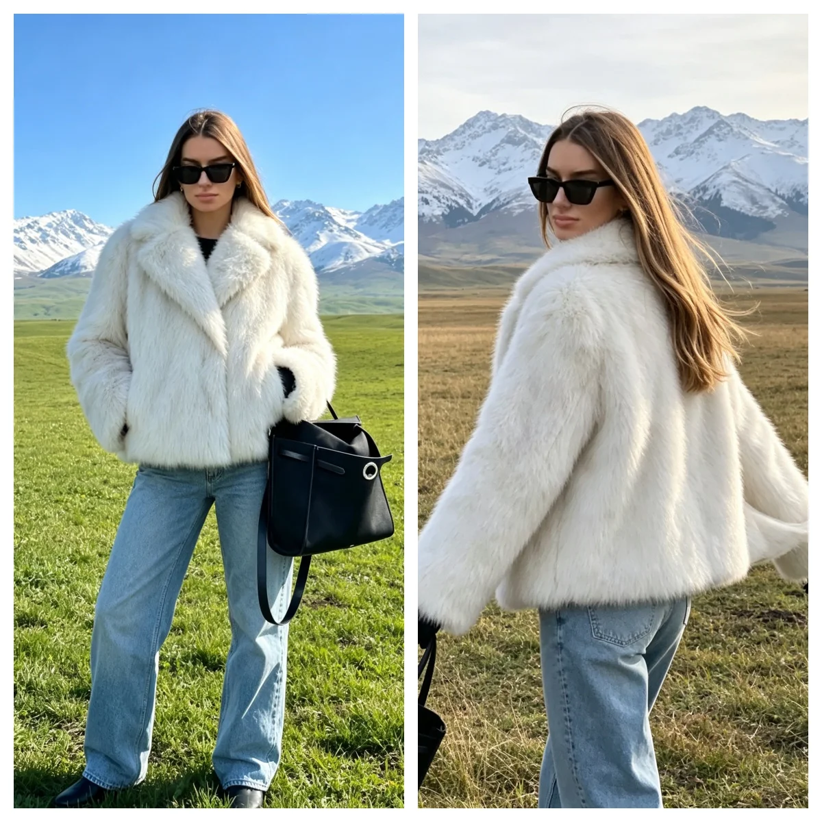 Women Casual Chic Bordeaux Faux Jackets Women Long Sleeve Short Thick Soft Coats Fashion 2026 Autumn Winter Lady Outwears