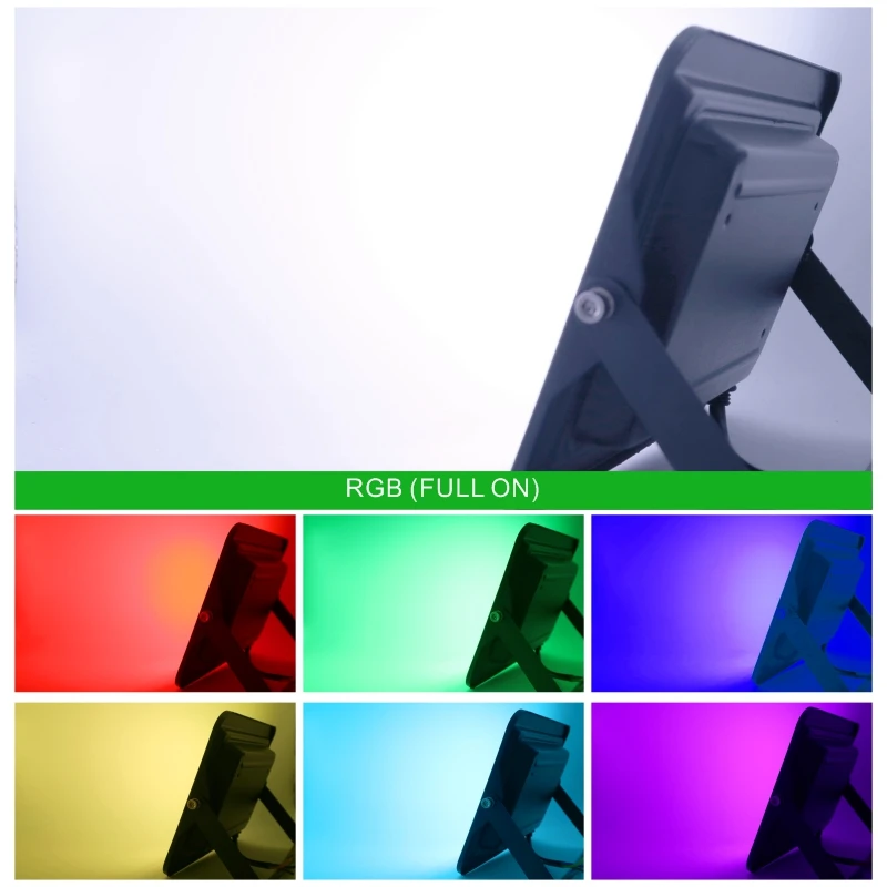 30W 50W 100W RGB Flood Light Lamp Outdoor AC220V Garden Lighting Floodlight Waterproof Reflector Led Rgb Spotlight with Remote
