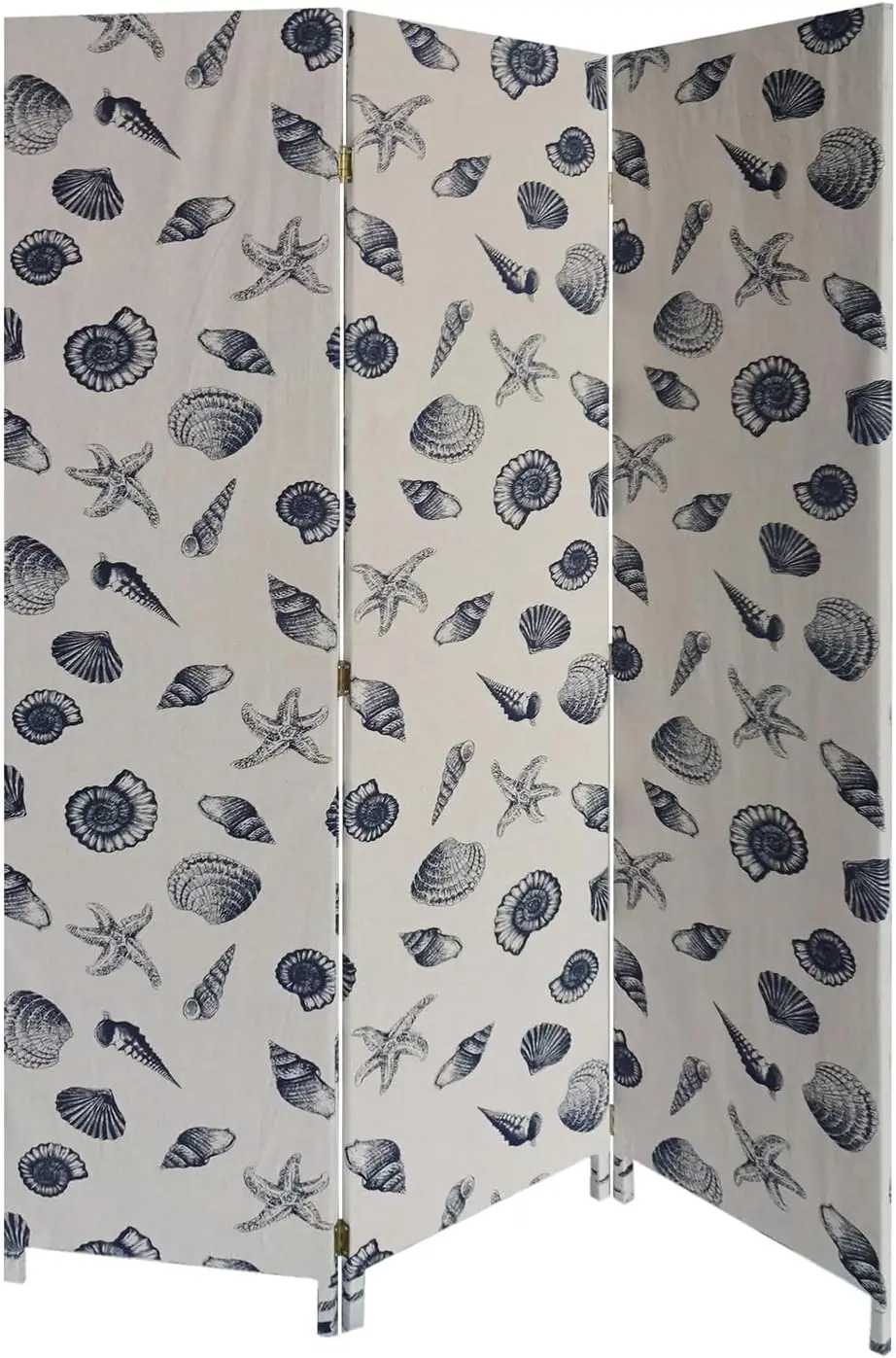 

Fabric Room Divider - 3 Panel Folding Screen - Home Decor