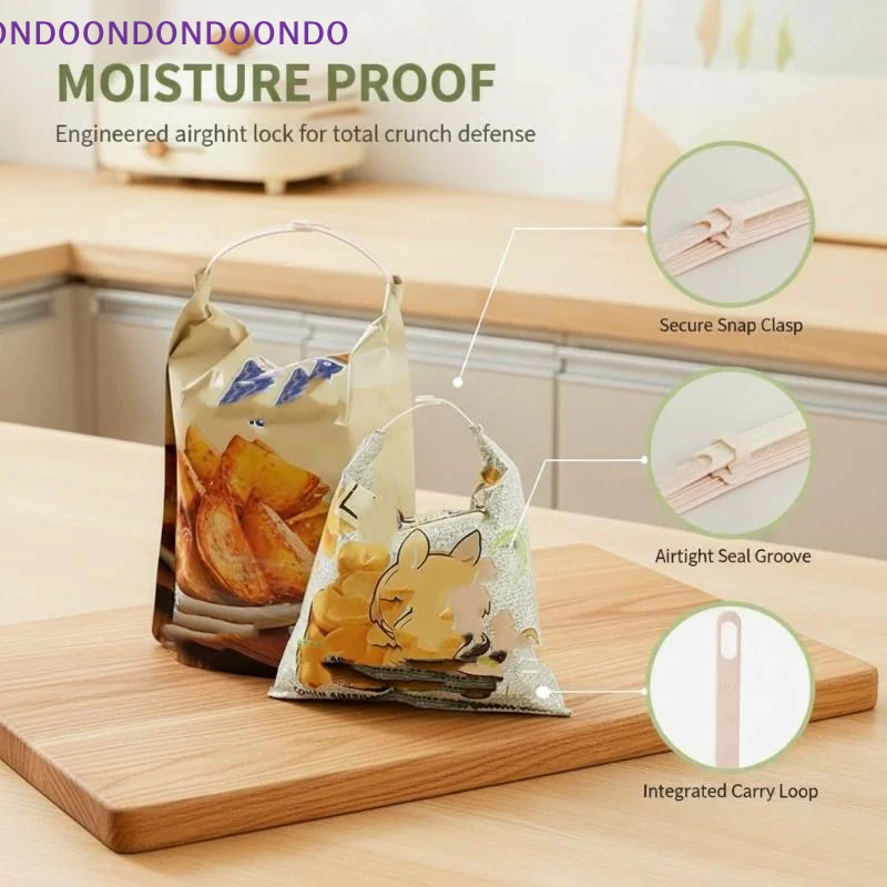 12Pcs Moisture Proof Sealing Strip Food Bag Sealing Clips Kitchen Organiser Clips