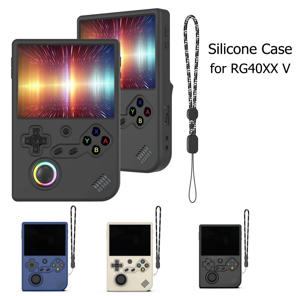 Für ANBERNIC RG40XXV Handheld Spielkonsole Weiche Silikon Schutzhülle Anti Fall Drop Abdeckung für RG 40XXV Shell Zubehör