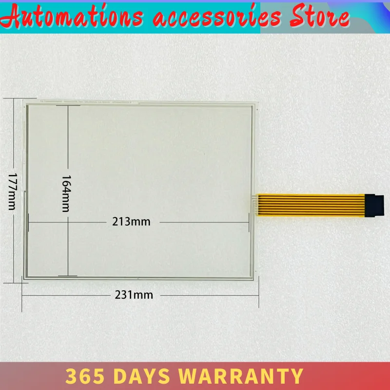 Touch Screen Panel Glass Digitizer with Overlay Protective Film for 2711P-RDT10C 2711P-T10C4A1/2/8/9/B1/D1/C6 Touchscreen