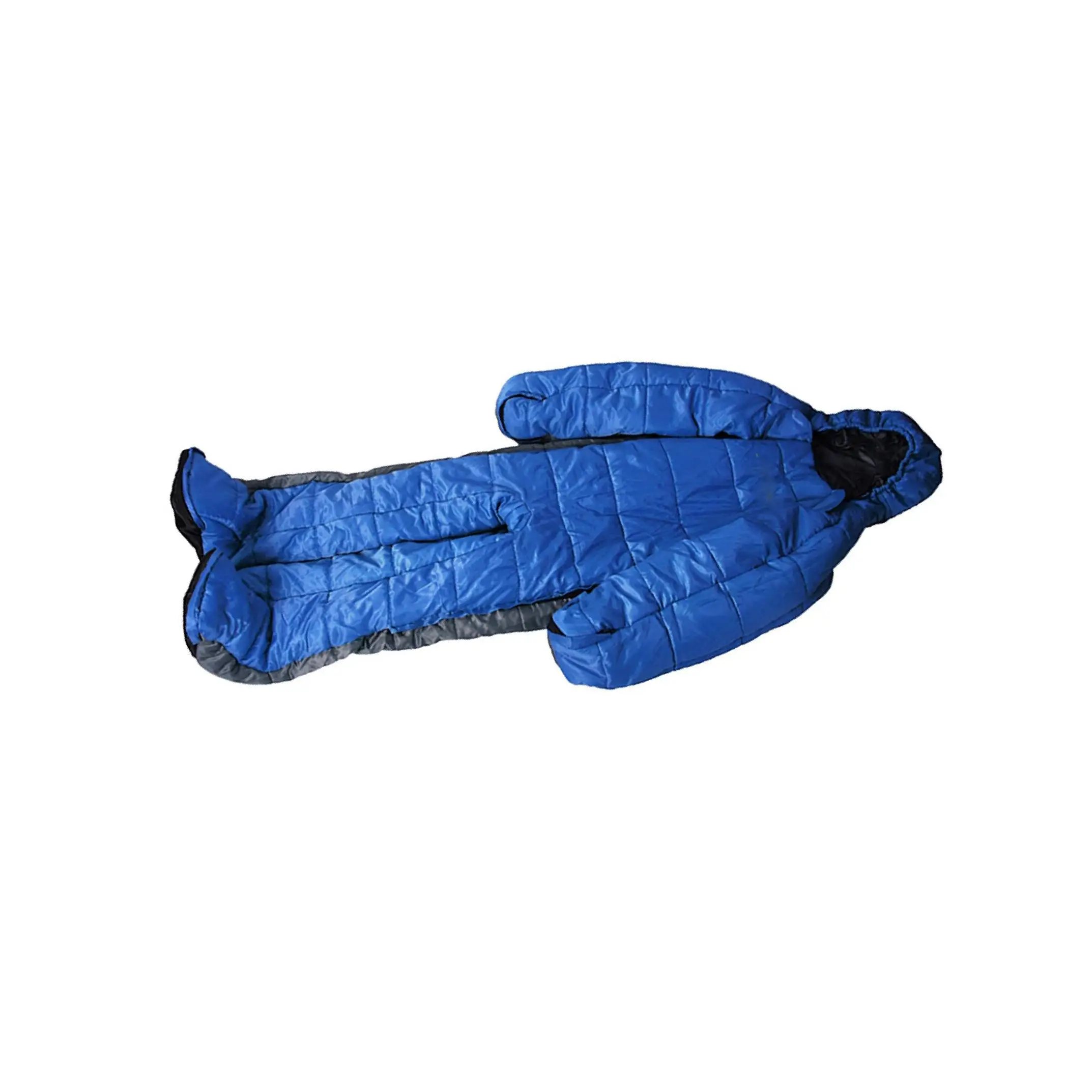 Adult Full Body Wearable Sleeping Bag with zippers for Outdoor Travel