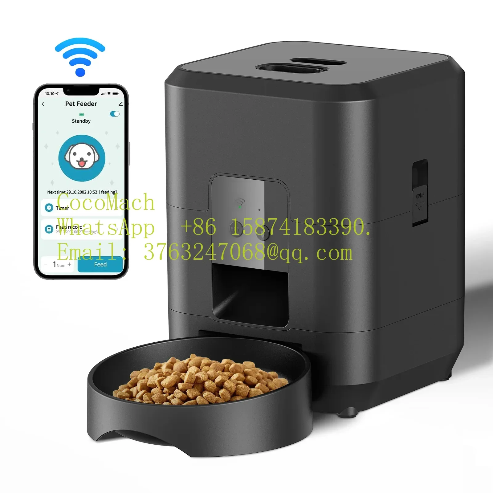 Smart Automatic Pet Feeder Cat Dog Slow Food Machine Timed Quantitative Food Dispenser Bowl