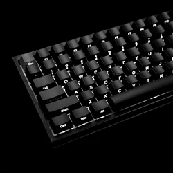 YMDK 104 87 61 ABS Side-lit Side Backlit Black Keycap Set OEM Profile For MX Mechanical Keyboard