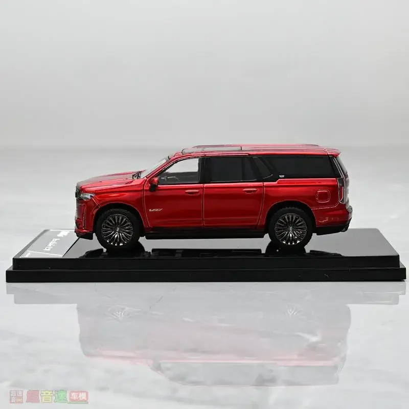 GCD 1/64 Cadillac Escalade ESV 2023 Legering Speelgoed Motorvoertuig Diecast Metaal Model Geschenken