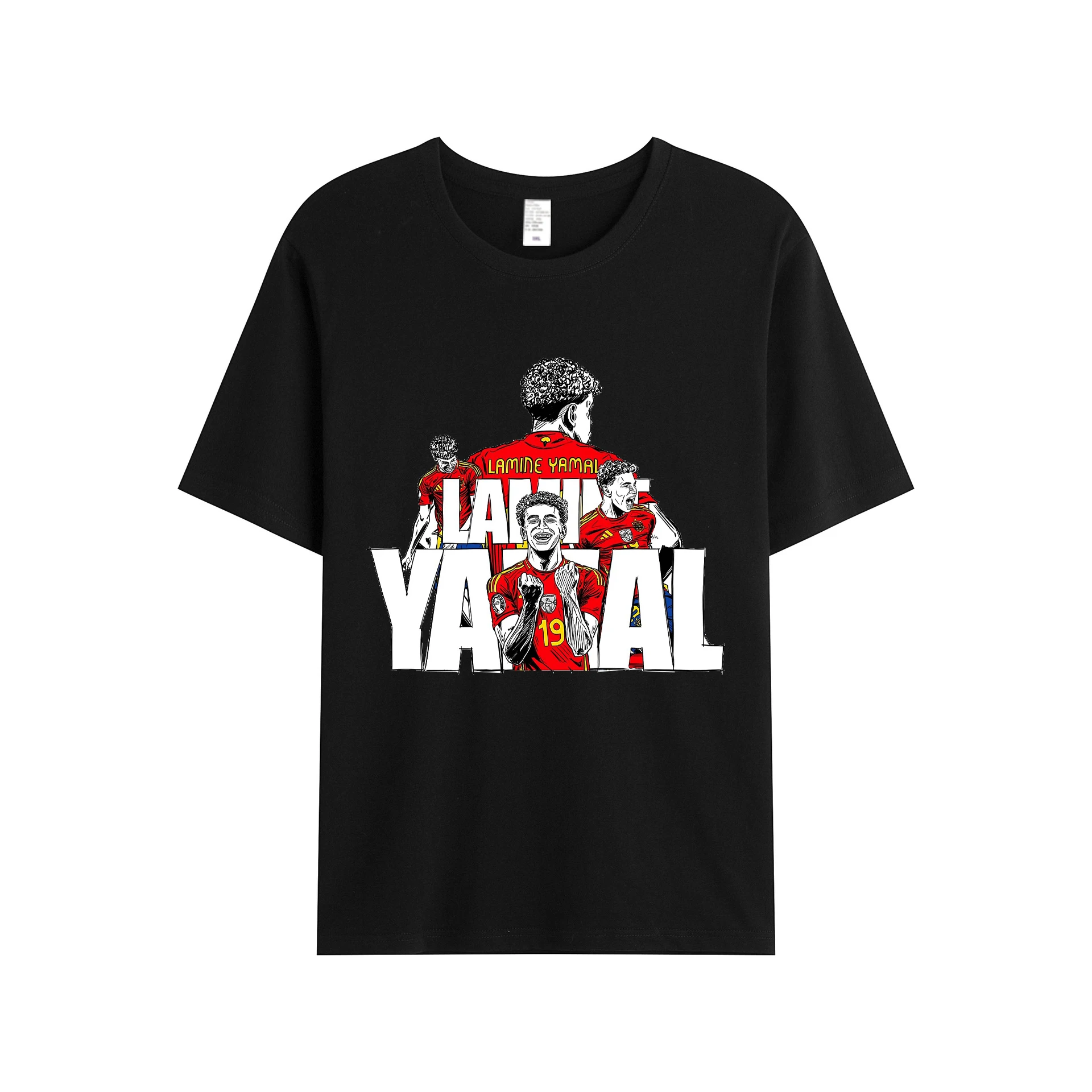 

Lamine Yamal - Spain Essential T-ShirtTechno Funny O-Neck Cool Sunlight Spring Unique Cotton Funny Casual Printing Shirt
